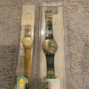 Swatch Watch Pair Olympic 1996